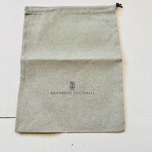 Elegant Brunello Cucinelli Gray Dust Cover Bag for Purse &Shoes appx12.50”x 15”
